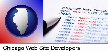 web site HTML code in Chicago, IL