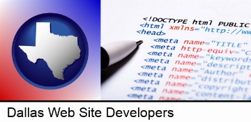 web site HTML code in Dallas, TX