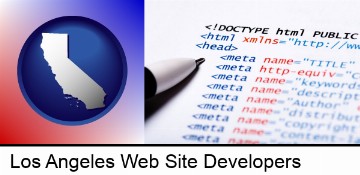web site HTML code in Los Angeles, CA