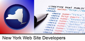 web site HTML code in New York, NY