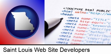 web site HTML code in Saint Louis, MO