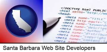 web site HTML code in Santa Barbara, CA