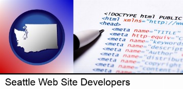 web site HTML code in Seattle, WA