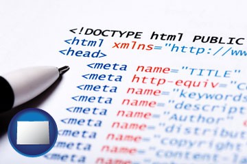 web site HTML code - with Colorado icon