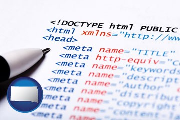 web site HTML code - with South Dakota icon