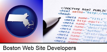 web site HTML code in Boston, MA