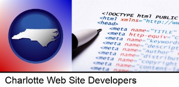 web site HTML code in Charlotte, NC