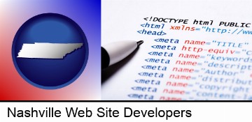 web site HTML code in Nashville, TN