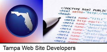 web site HTML code in Tampa, FL